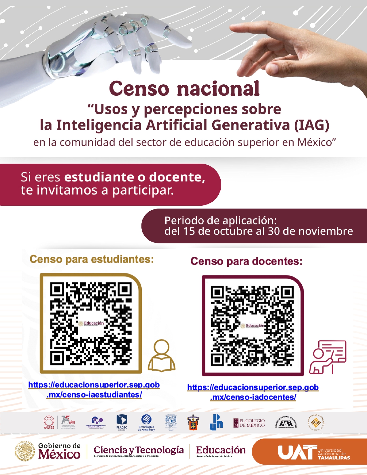 Cartel de la Encuesta de IA